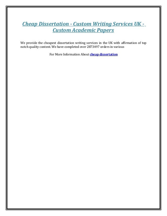Dissertation papers uk
